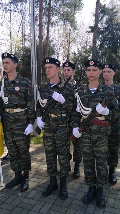 На фото: члены военно-патриотического клуба "Патриот" ст. Атаманской