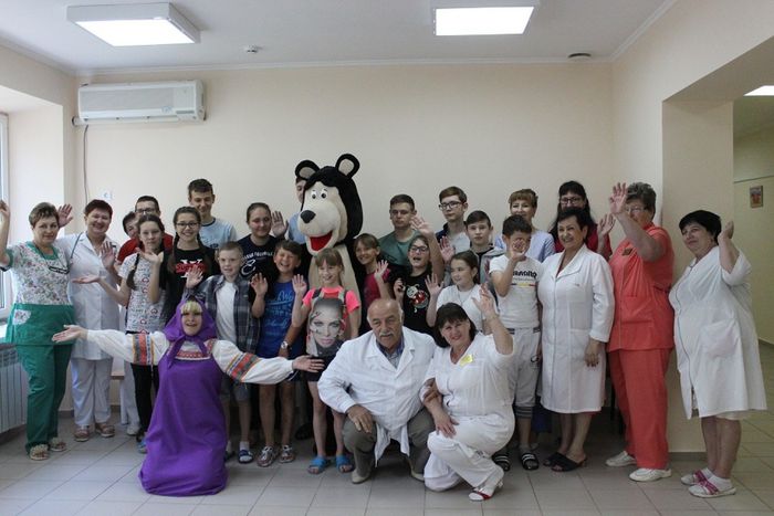На фото: поздравление детей в Павловской ЦРБ