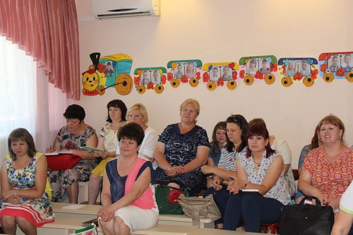 На фото: совещание заведующих дошкольных образовательных учреждений