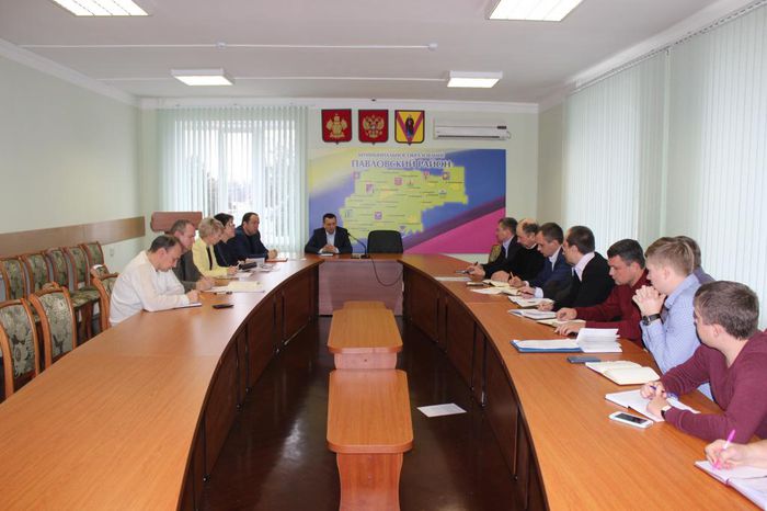 Еженедельное планерное совещание в администрации муниципального образования Павловский район