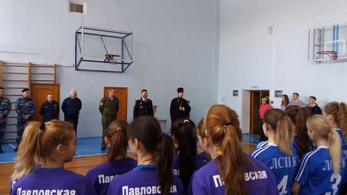Соревнования по волейболу среди девушек-казачек районных казачьих обществ Ейского казачьего отделаI