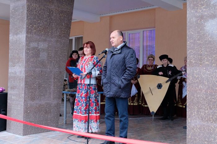 На фото: открытие Дома культуры ст. Старолеушковской