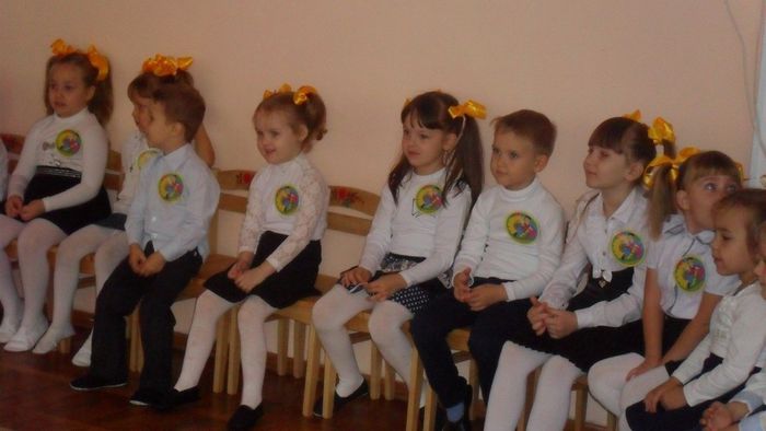 На фото: посвящение в казачата детский сад №4